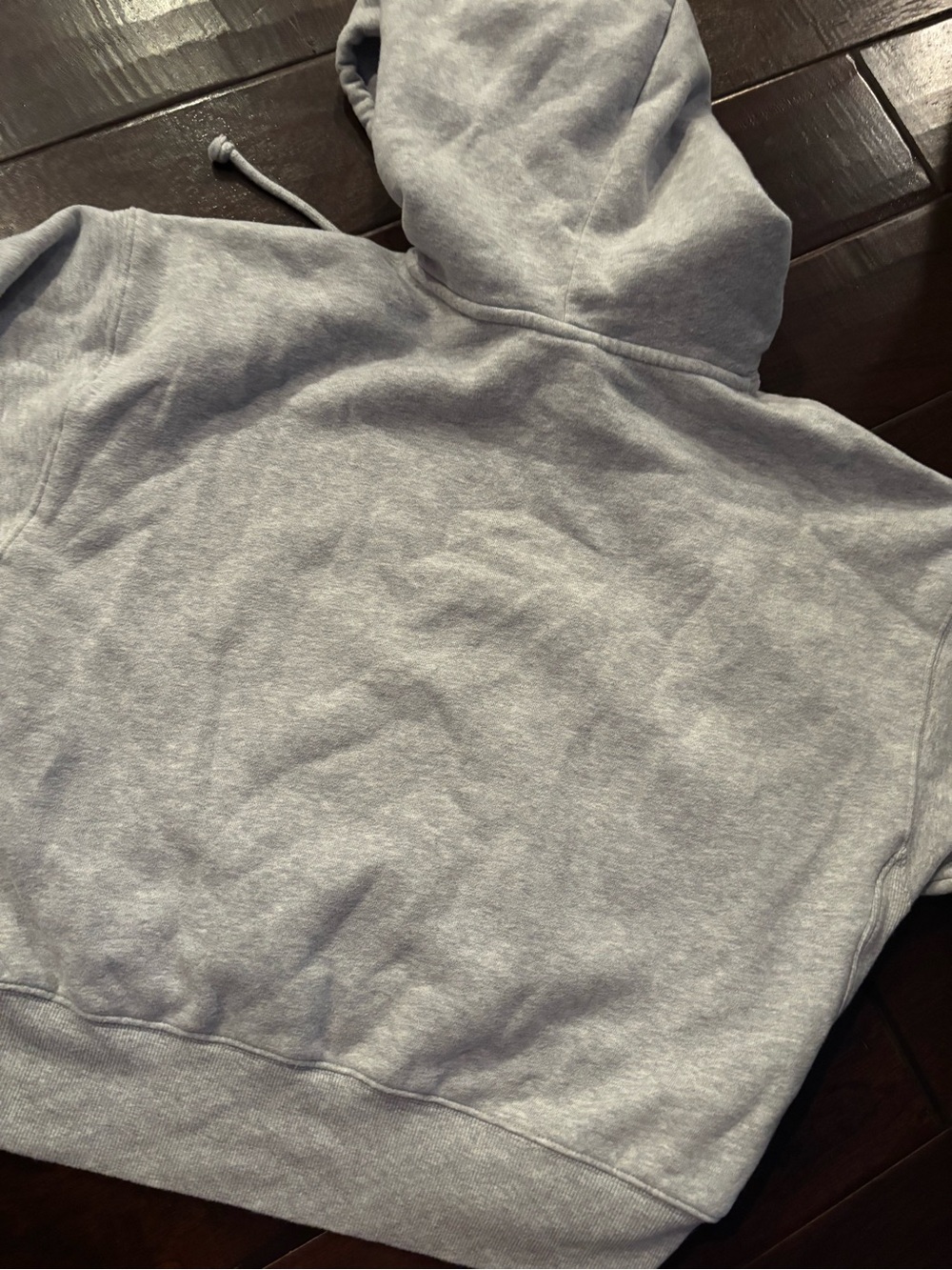 TNA Sweatfleece Cozy Fleece Boyfriend Fit Cropped Hoodie - Size Medium - Picture 8 of 9